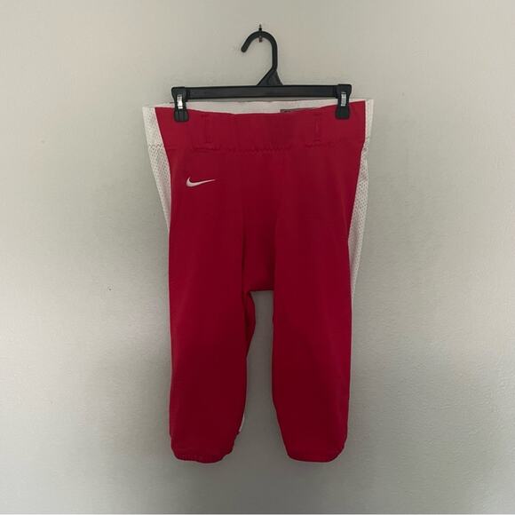 Nike Football Practice Pants Size Large Red & White - Picture 3 of 9
